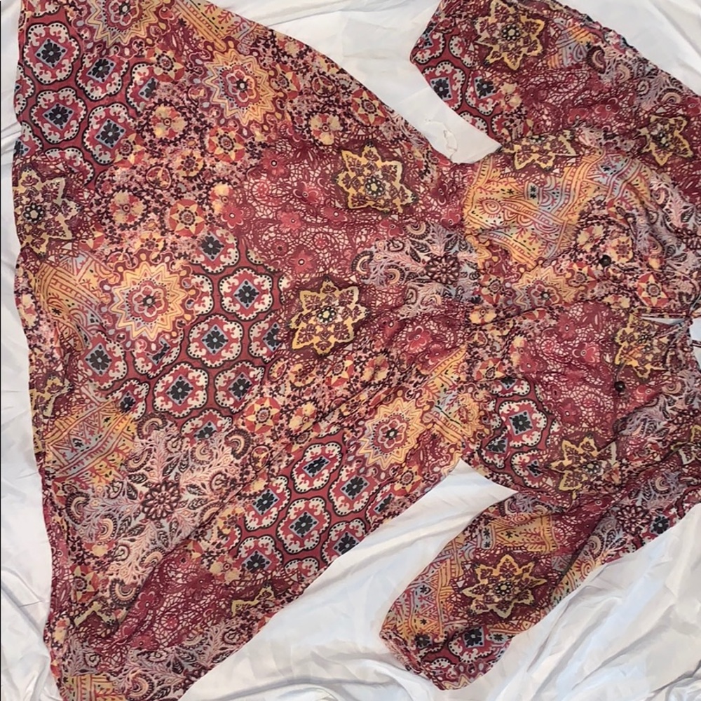 Paisley-Print Mini Dress